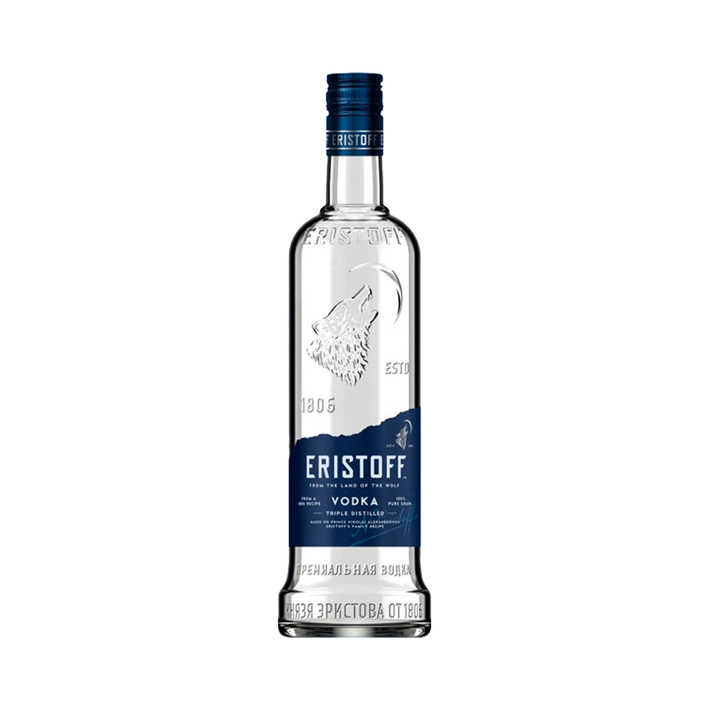 UND 6 VODKA ERISTOFF 1 LITRO 37.5º