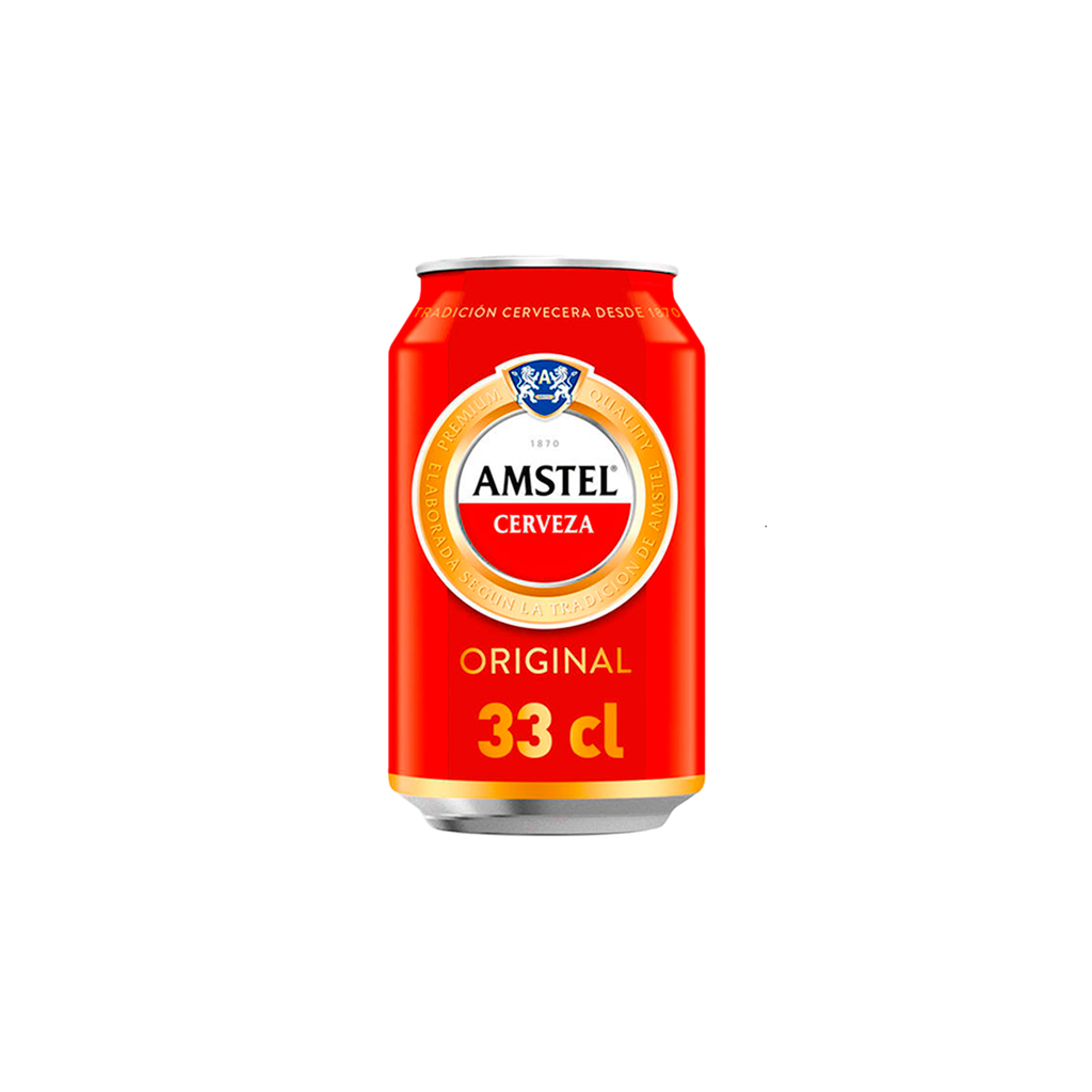 CAJA 24 UND CERVEZA AGUILA AMSTEL LATA 33 CL