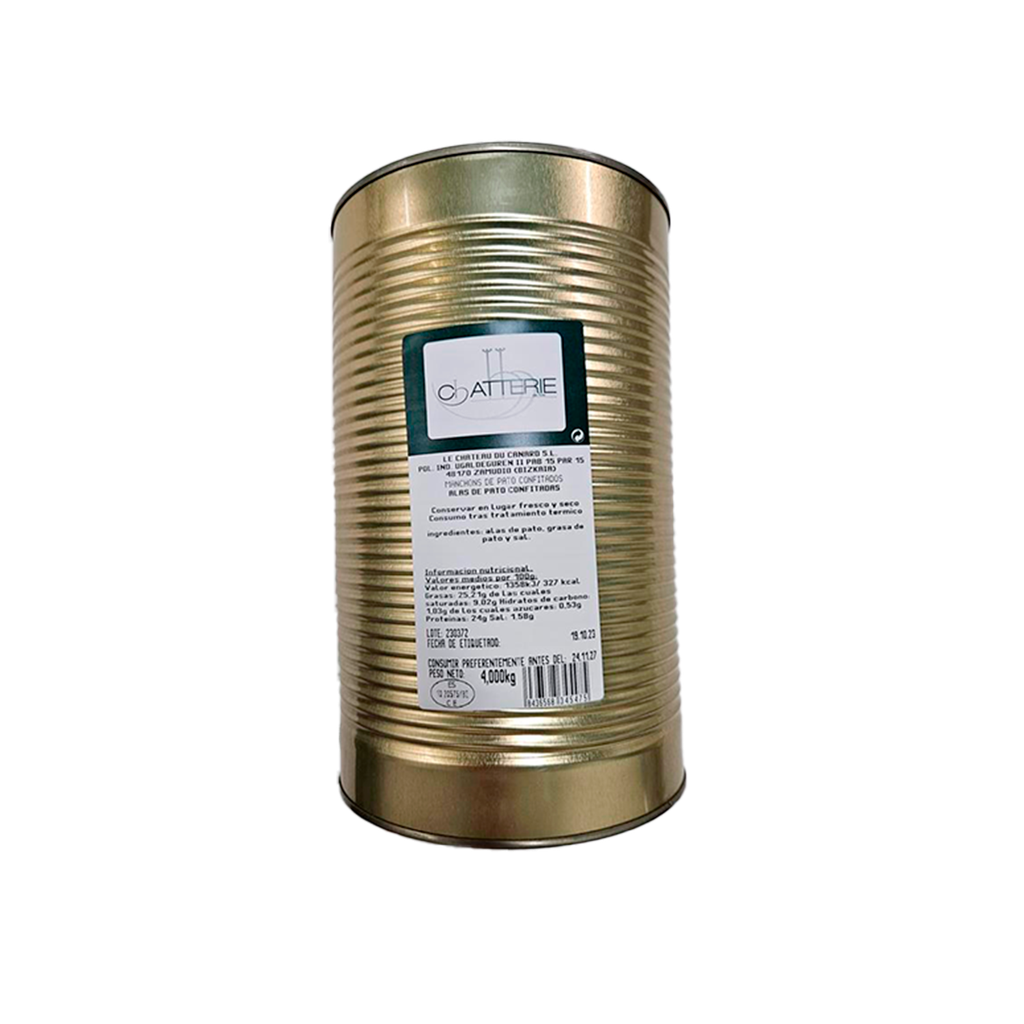 UND 3 ALAS MANCHONS CONFITADAS DE PATO LATA 24 UD LE CHATEAU