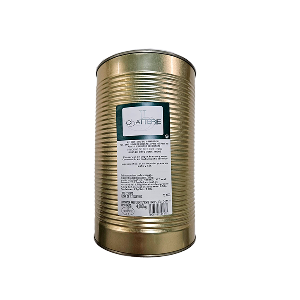 UND 3 MUSLO CONFIT PATO 12 UD LE CHATEAU LATA 3.8 KG