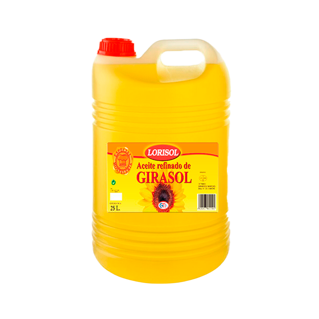 CAJA 1 UND ACEITE GIRASOL G-25 L PET APILABLE LORISOL