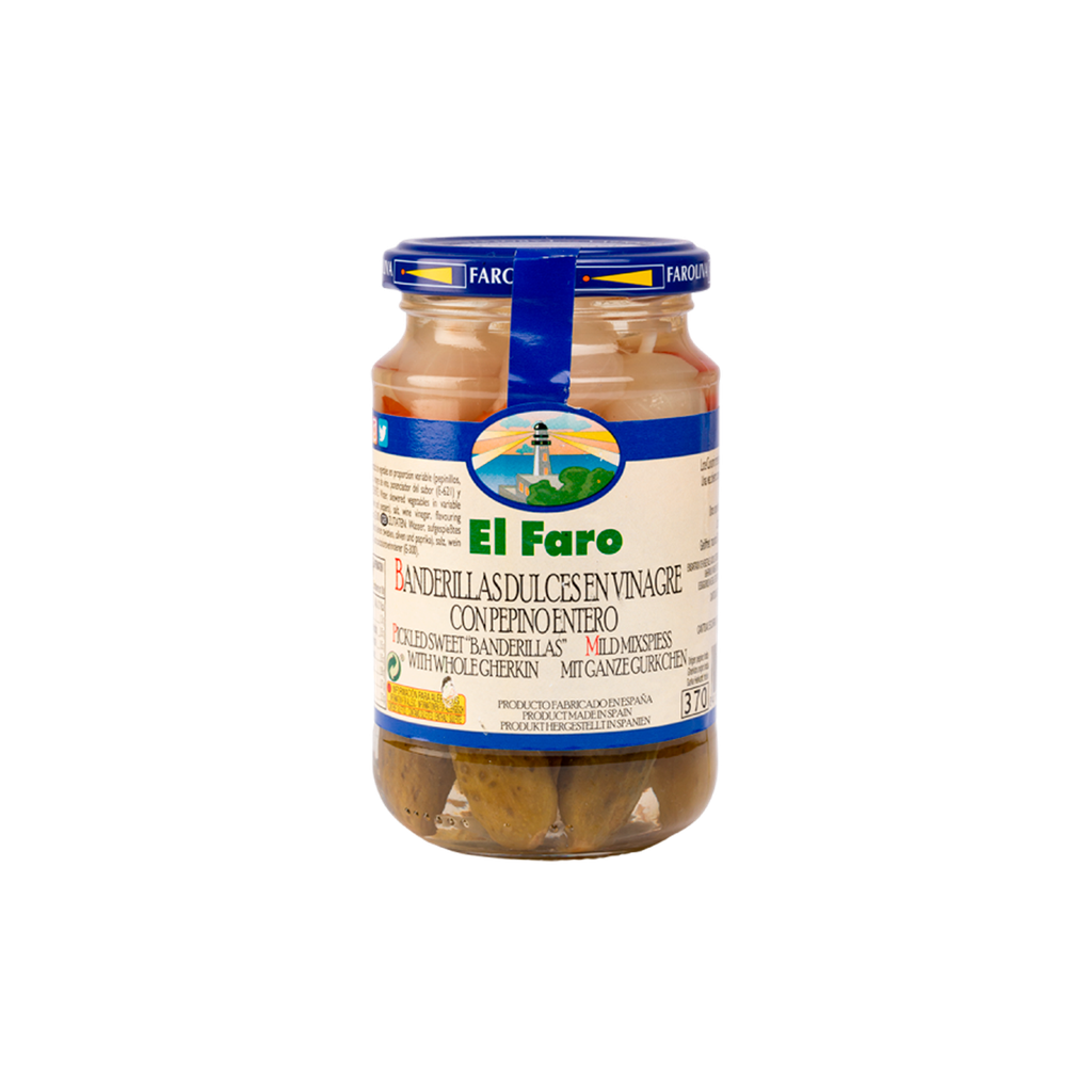 CAJA 12 UND BANDERILLAS DULCES FCO 370 G EL FARO