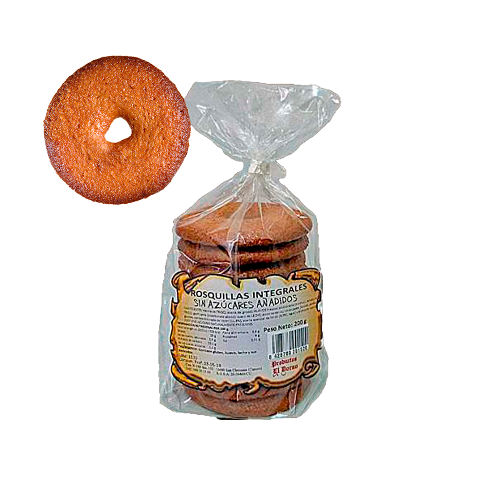 CAJA 12 UND ROSQUILLA INTEGRAL S/A 200 G EL DORAO