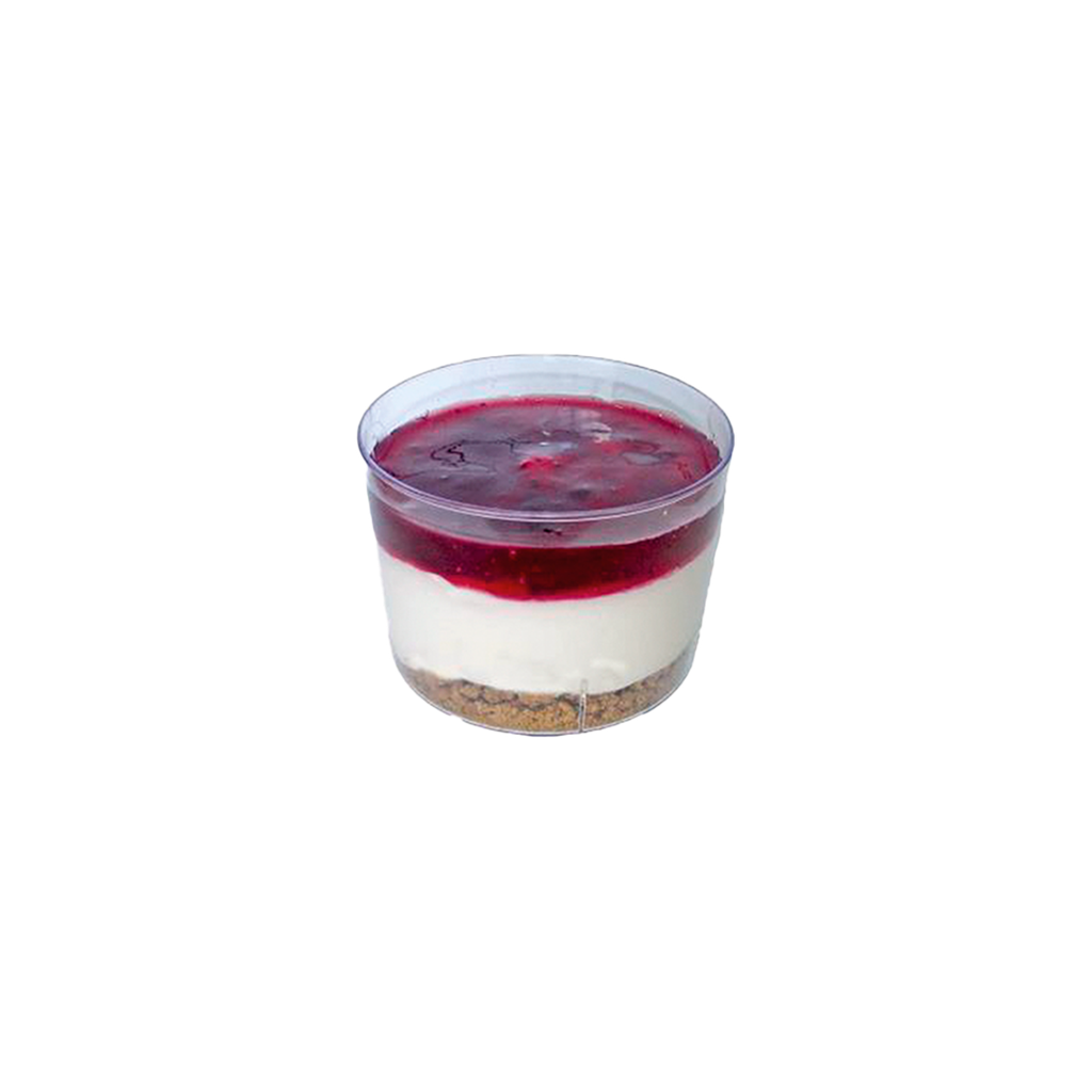 UND 9 VASITO CHEESECAKE FRUTOS ROJOS 120G