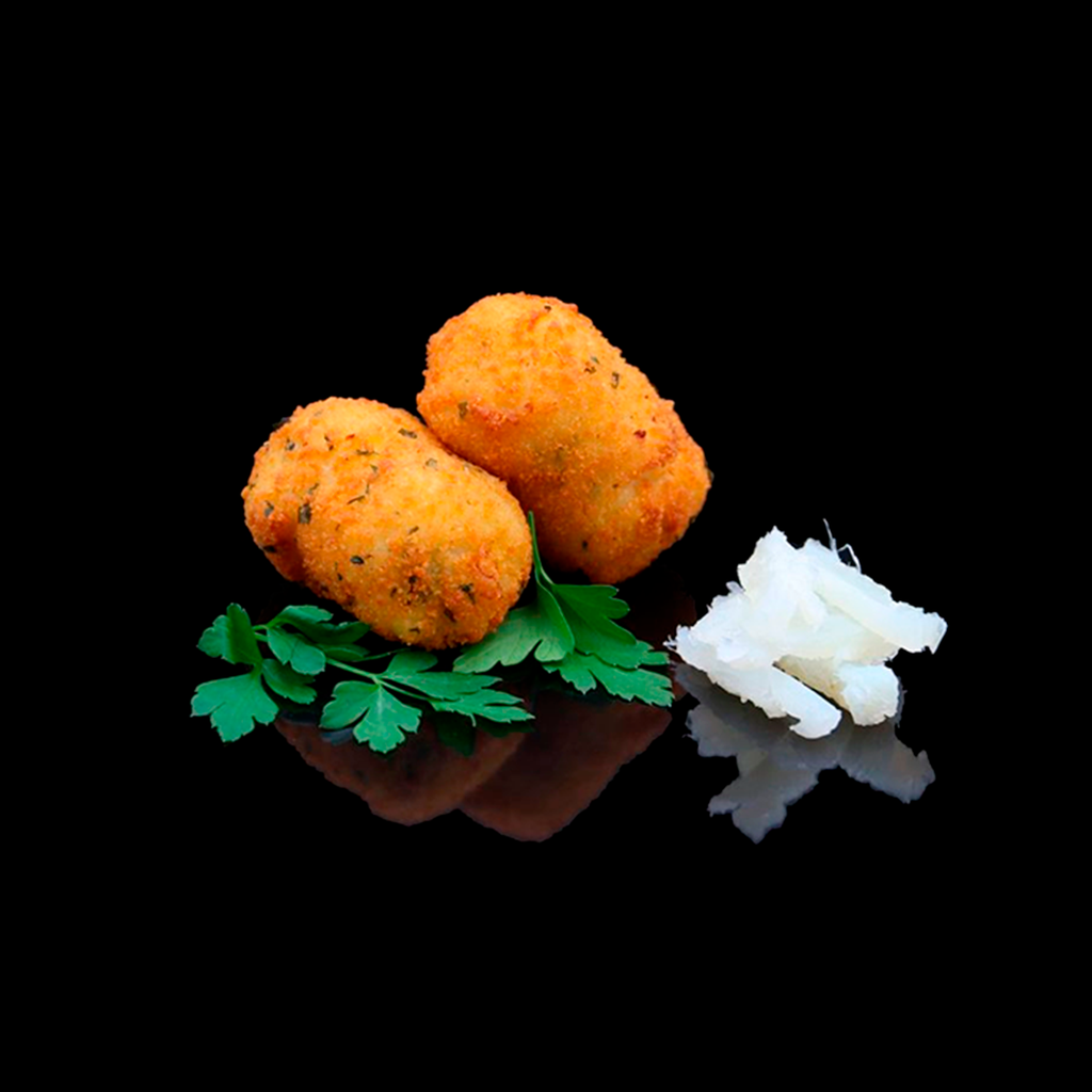 CAJA 60 UND 35 G CROQUETAS BACALAO BANDEJA 2 KG VAREA