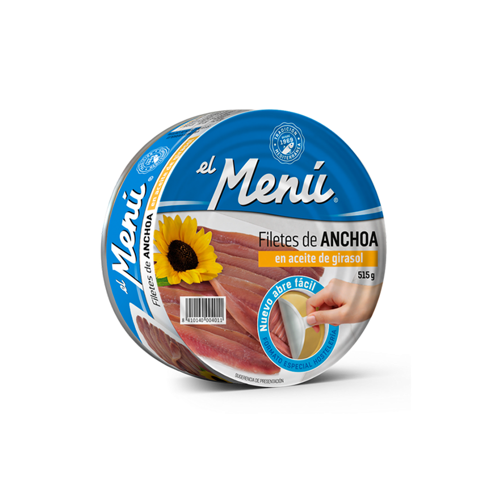 UND 12 ANCHOAS EL MENU LATA 550 G F.A 85-110 PZAS