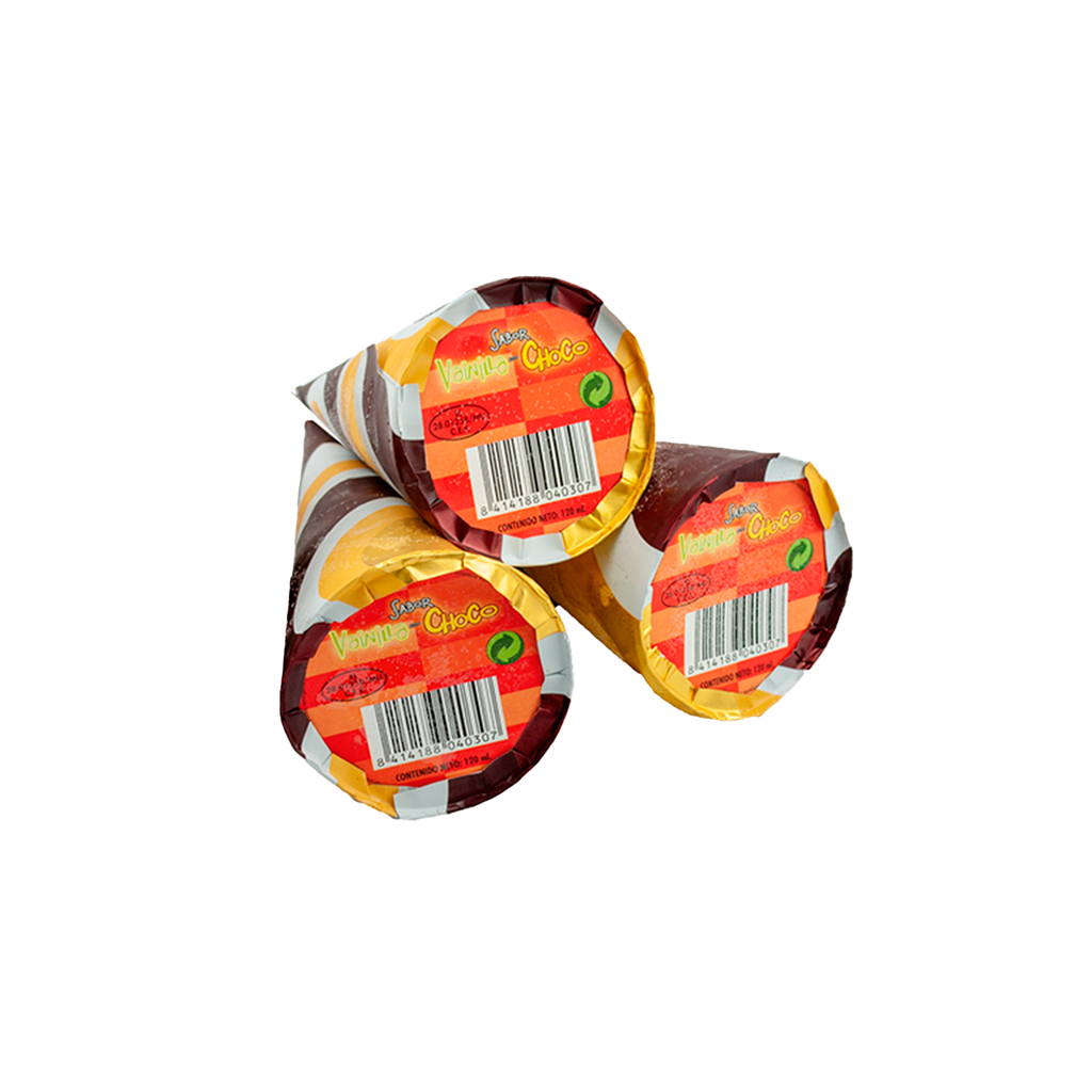 UND 20 CONOS DE VAINILLA Y CHOCOLATE 125 ML