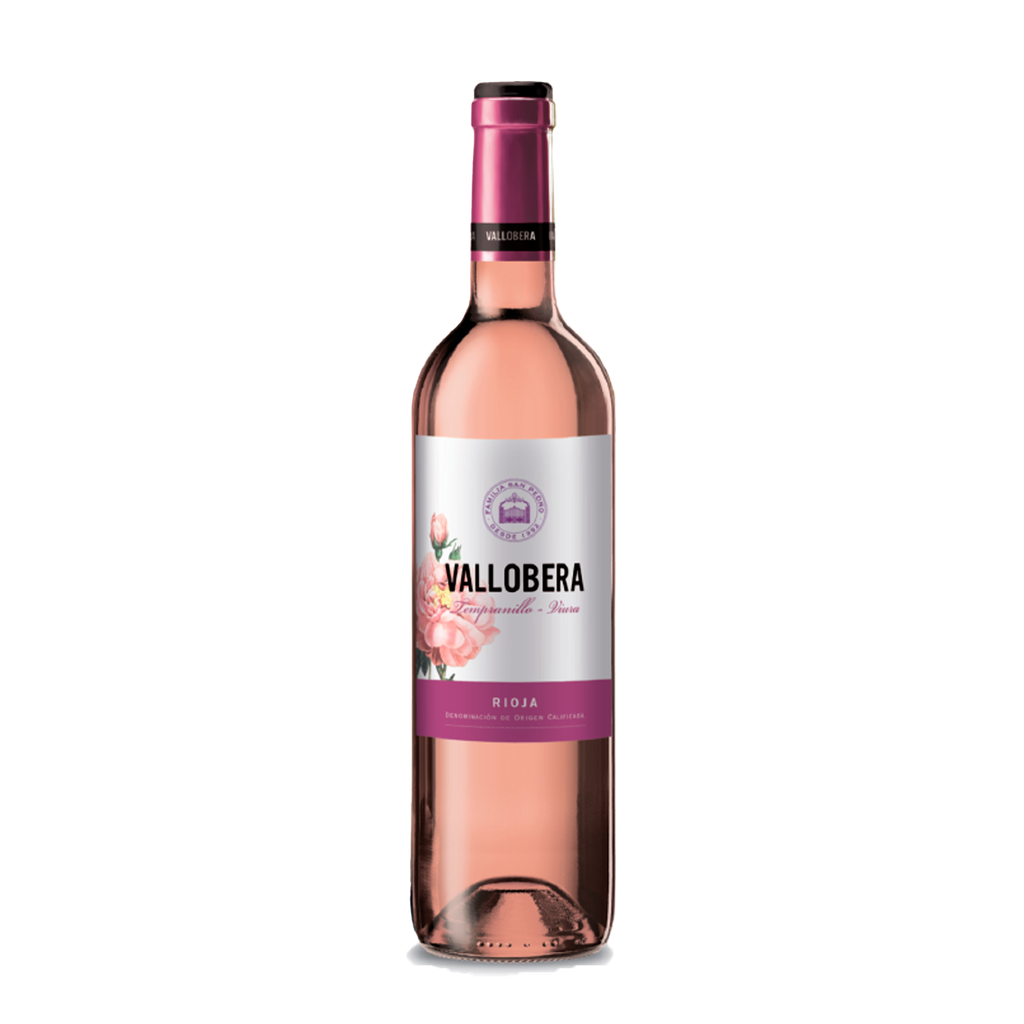 UND 12 VINO VALLOBERA ROSADO JOVEN D.O RIOJA 75 CL
