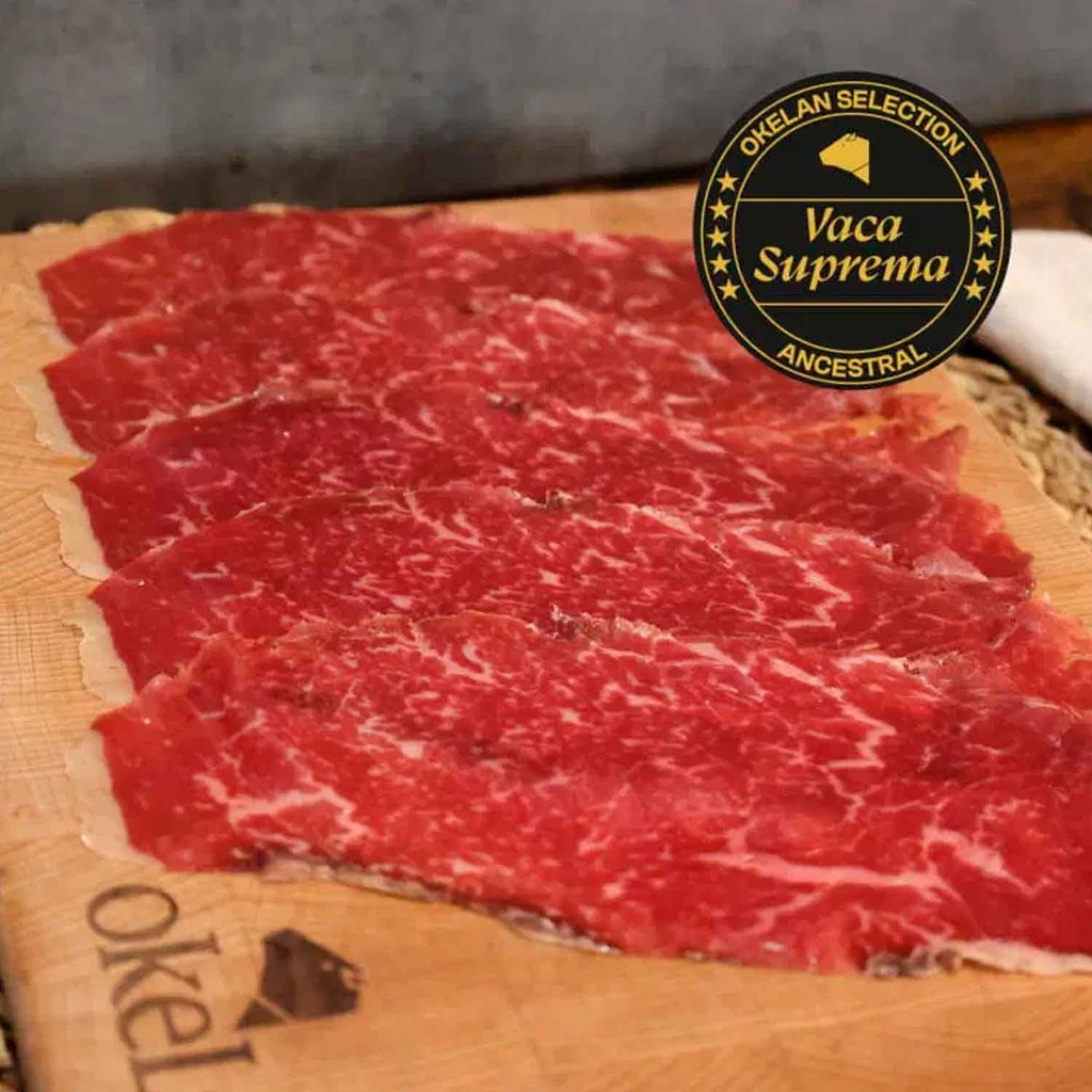 UND 20 CECINA DE VACA SUPREMA ANCESTRAL LONCHEADO 55 GR OKELAN