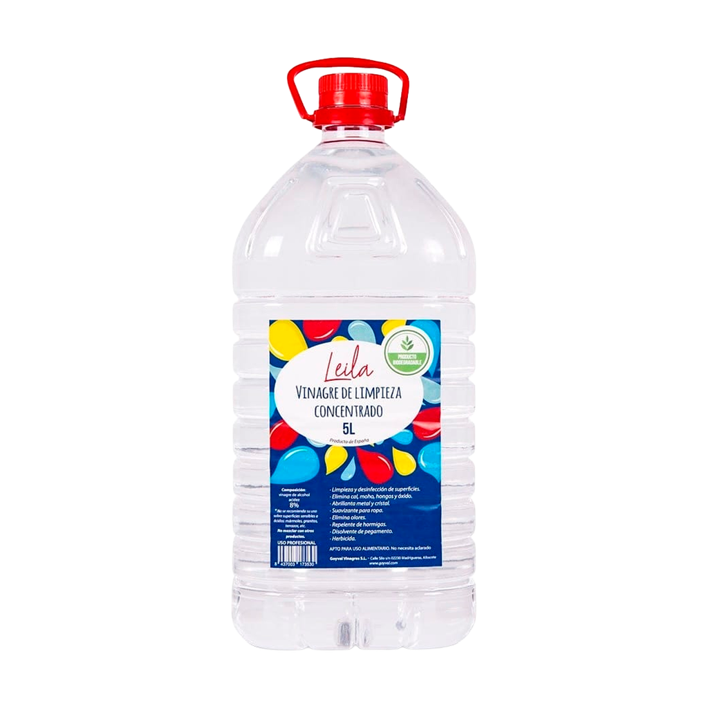 CAJA 3 UND VINAGRE DE LIMPIEZA CONCENTRADO LEILA 5 L