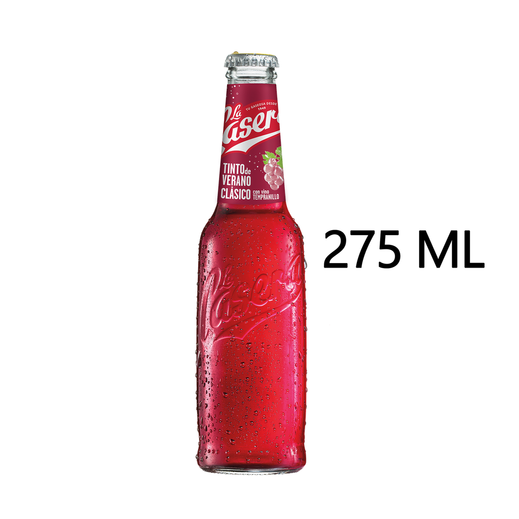 CAJA 24 UND LA CASERA TINTO DE VERANO RET 275 ML (50-55)