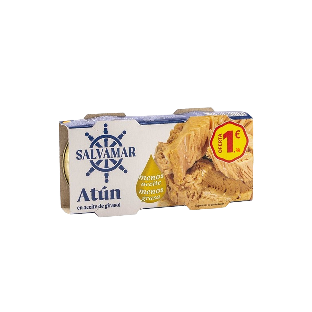 UND 32 ATUN GIRASOL PACK 2+1 SALVAMAR PVP 1,89