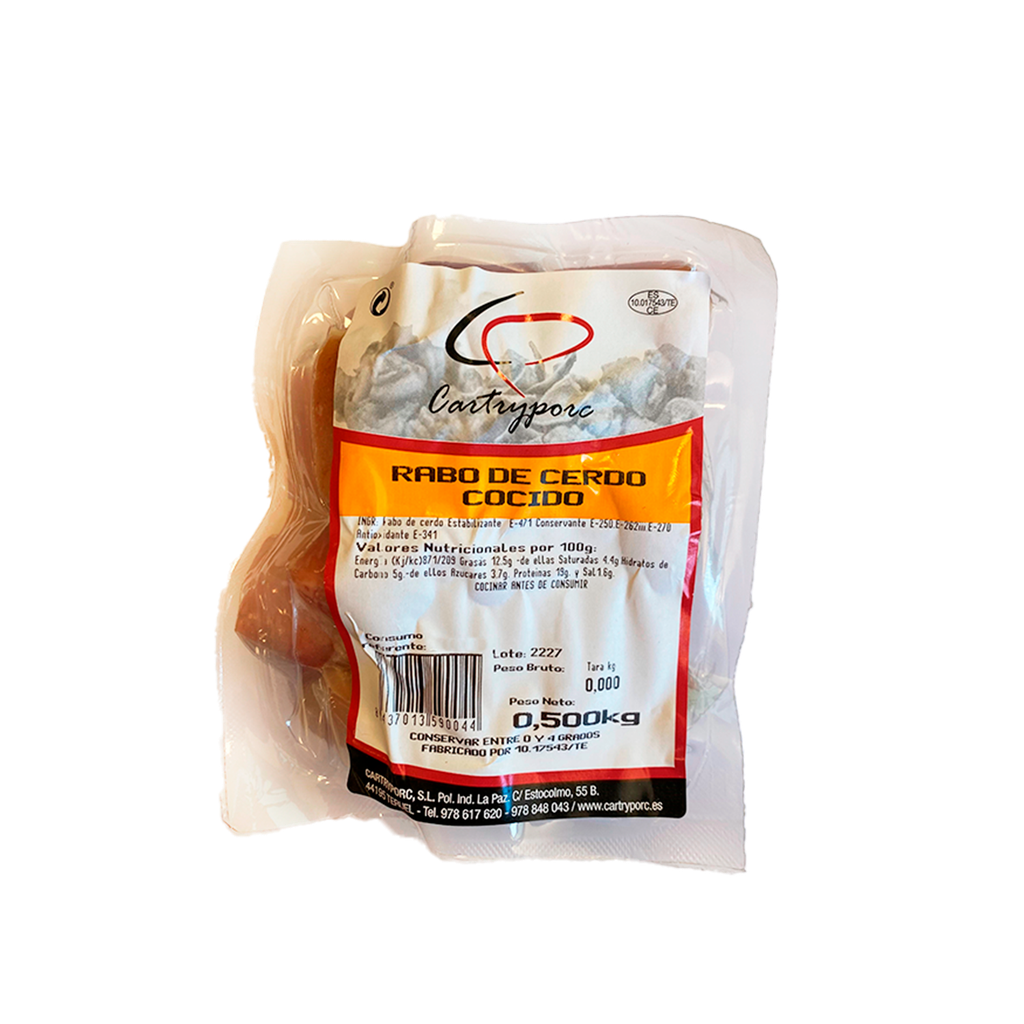 CAJA 8 UND RABO CORTADO 1/2 K CARTRYPORC