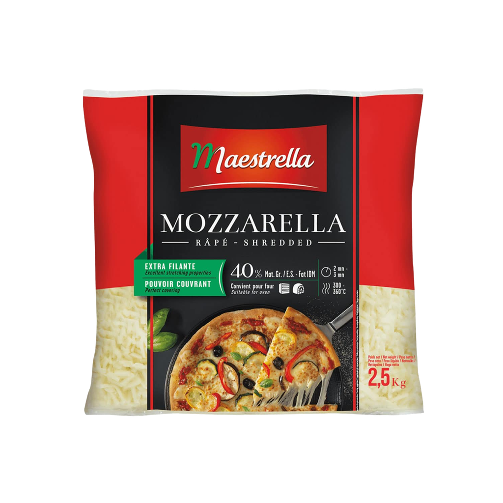 (C)UND 4 QUESO MOZZARELA 45% MG RALLADA 2,5 KG CANTADORA