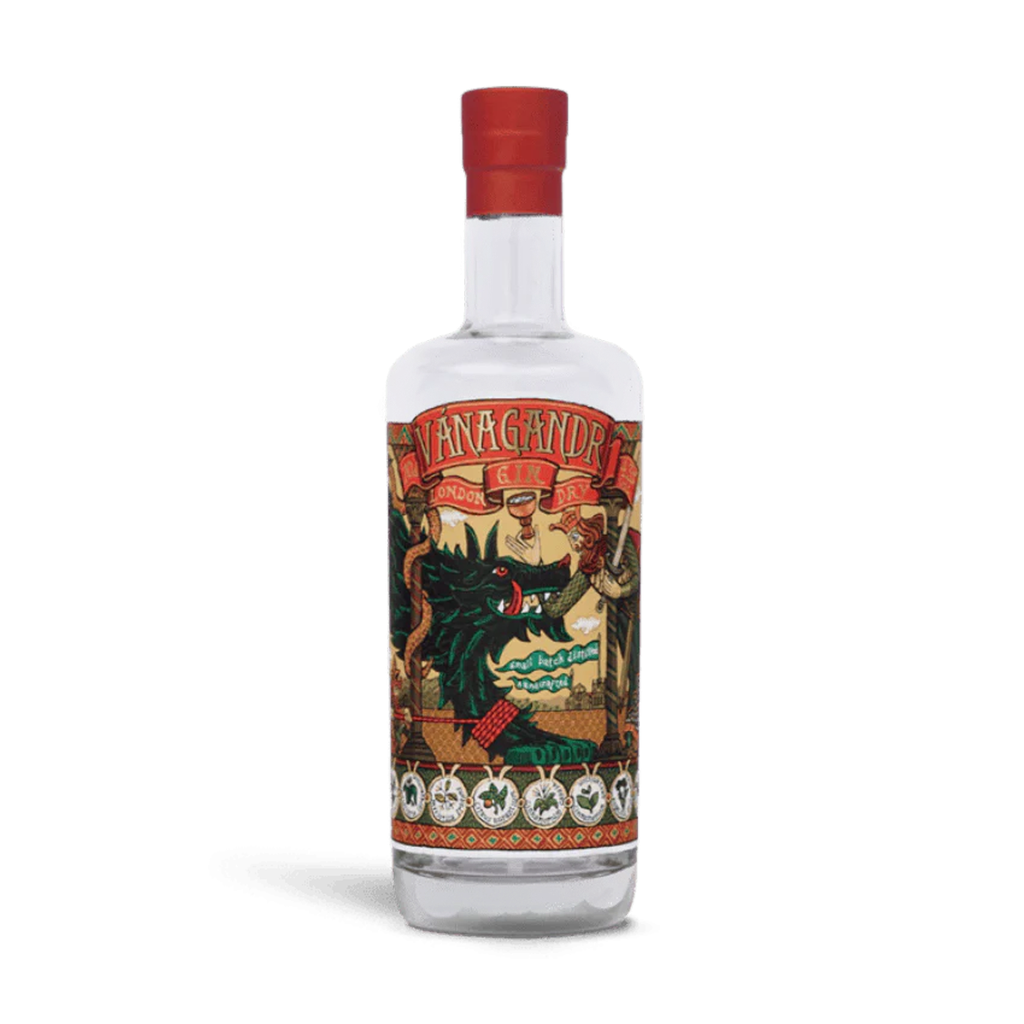 UND 3 GINEBRA VANAGANDR LONDON DRY GIN 70 CL + 6 VASOS