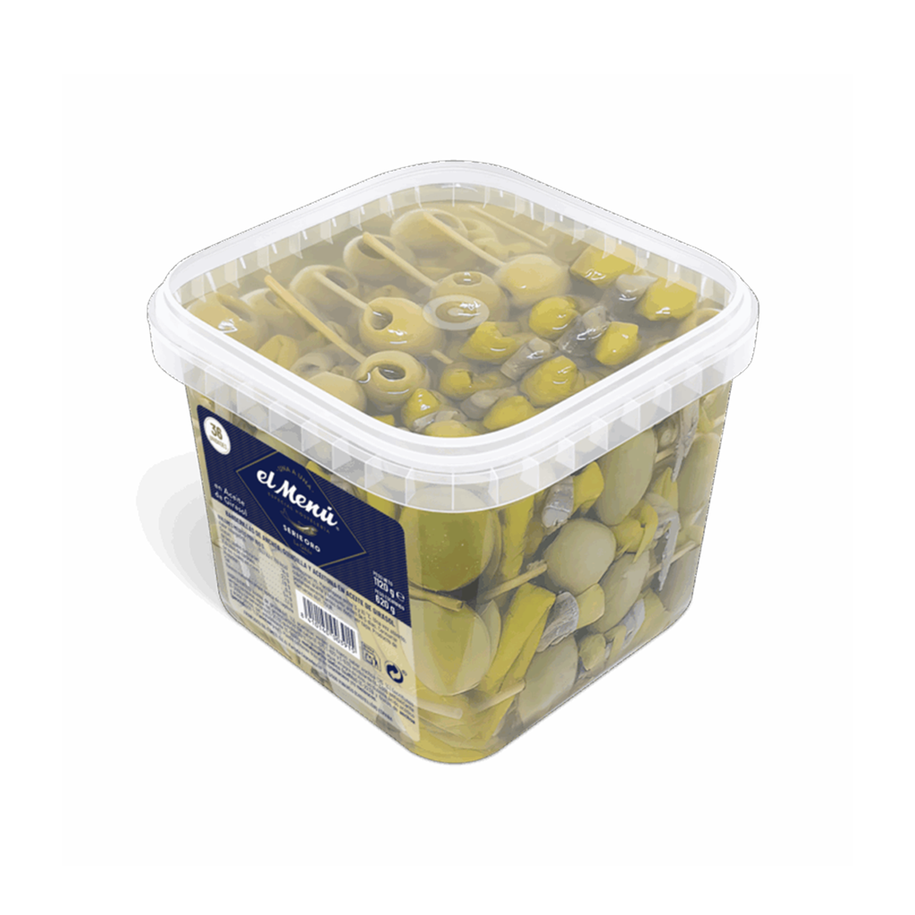 UND 6 PINCHO DE ANCHOA GILDA SERIE ORO CUBO 36 UND 1120 GR
