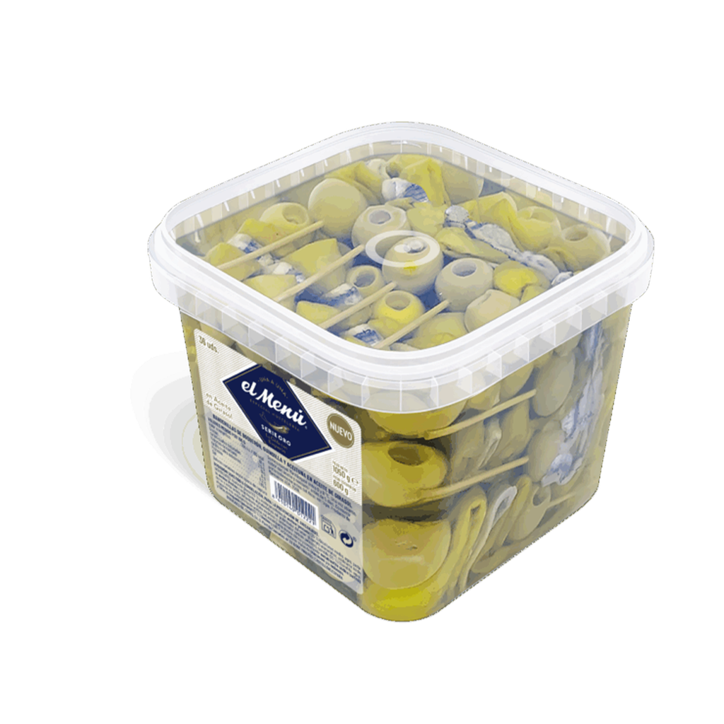 UND 6 PINCHO DE BOQUERON GILDA SERIE ORO CUBO 36 UND 1120 GR