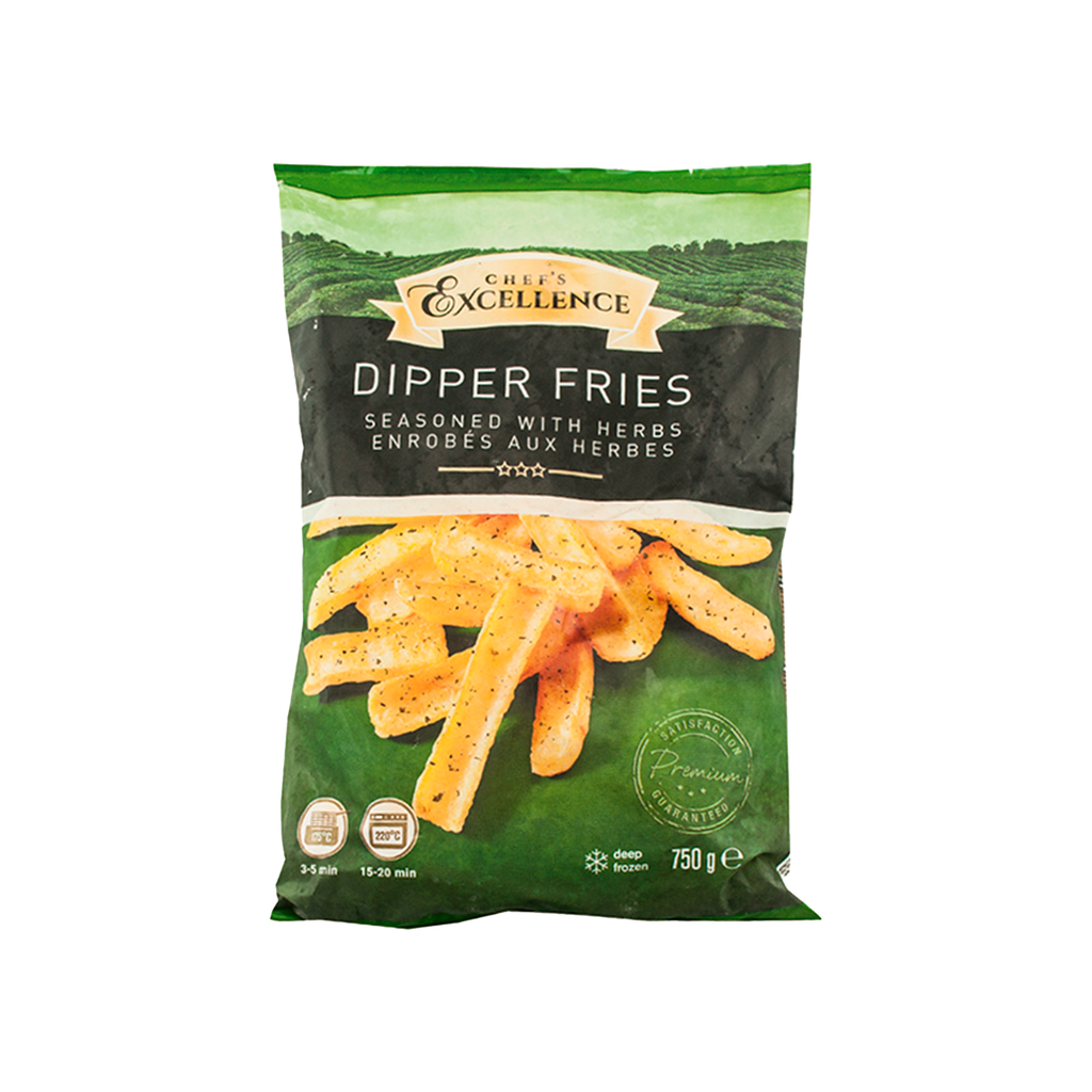 UND 12 PATATAS DIPPER FRIES REB. HIERBA B/750G