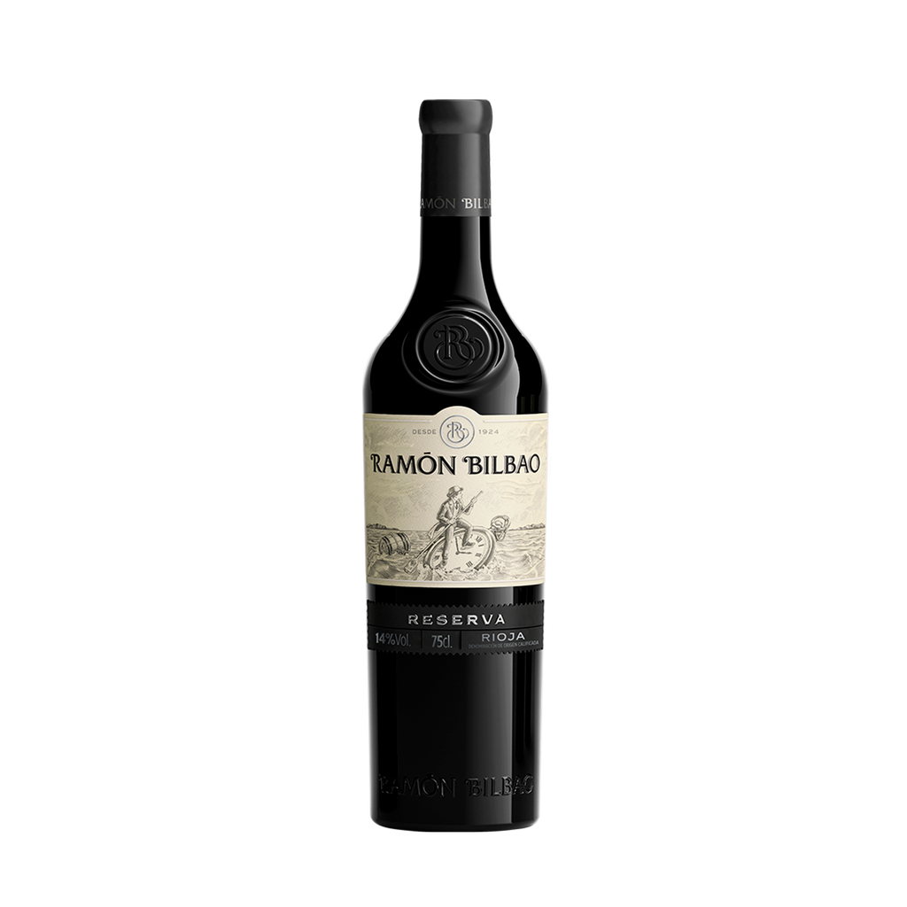 UND 6 VINO RIOJA RAMON BILBAO RESERVA + COPAS