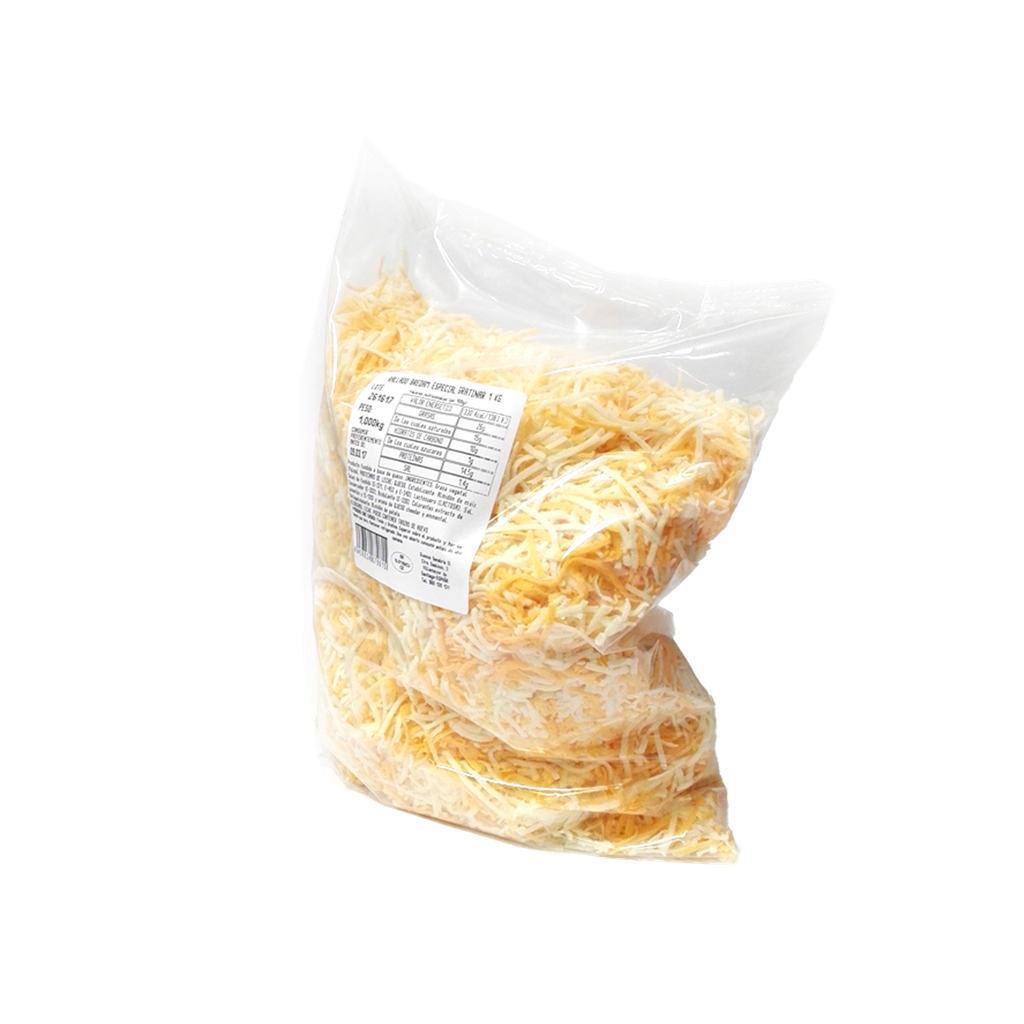UND 6 QUESO RALLADO 1 K GRATINAR 2 COLORES HEBRA
