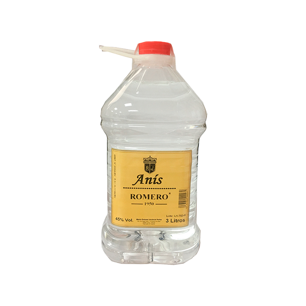UND 4 ANIS SECO(CASSALLA) ROMERO 45º GARRAFA 3 L