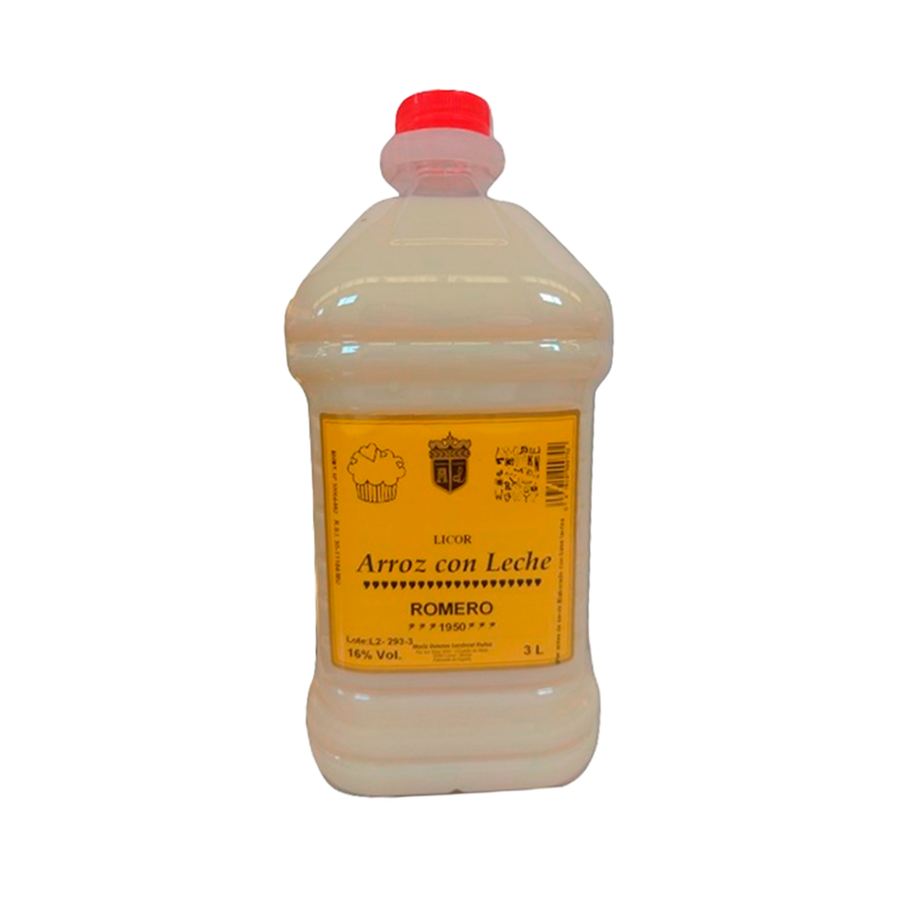 UND 4 CREMA DE ARROZ CON LECHE ROMERO 16º GARRAFA 3 L