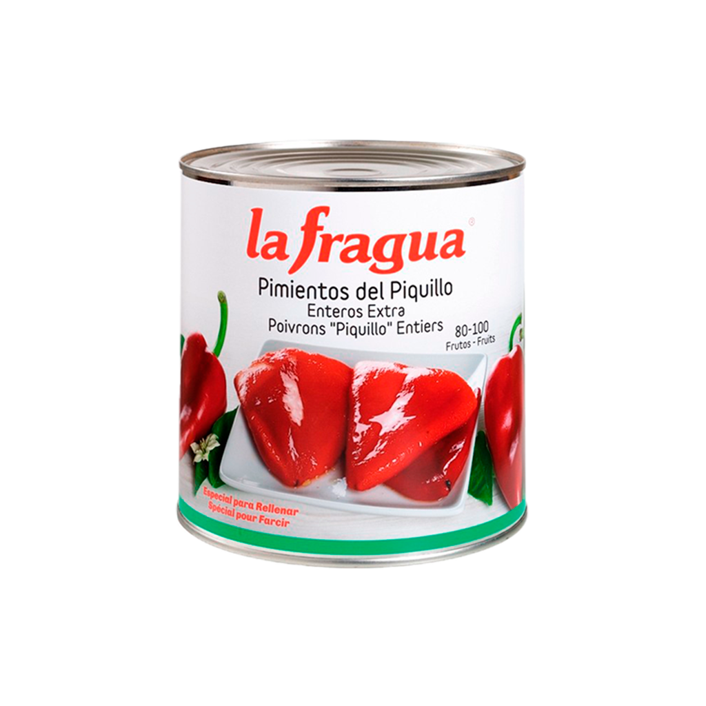 UND 6 PIMIENTO PIQUILLO ENTERO 80-100 EXT. LA FRAGUA LATA 3 KG