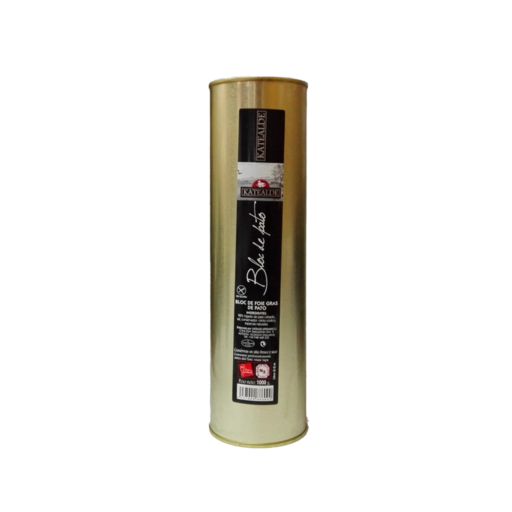 UND 3 BLOC FOIE GRAS PATO 98 % LATA 1 KG KATEALDE