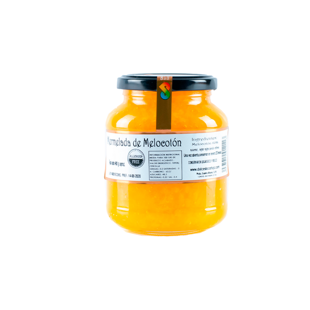 UND 12 MERMELADA DE MELOCOTON 400 G CARTUJA