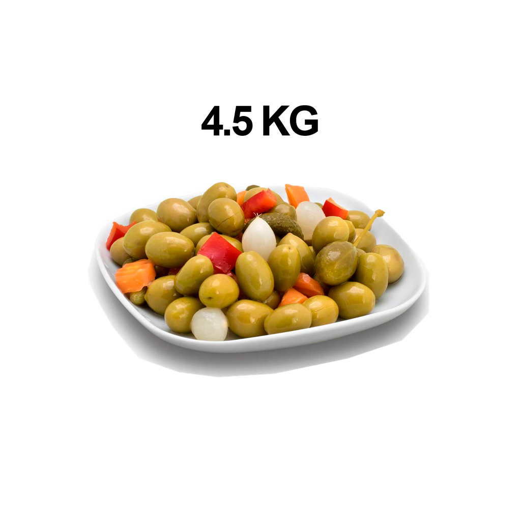 CAJA 1 UND COCTEL ACEITUNA MEDITERRANEO 4.5 KG CORBI