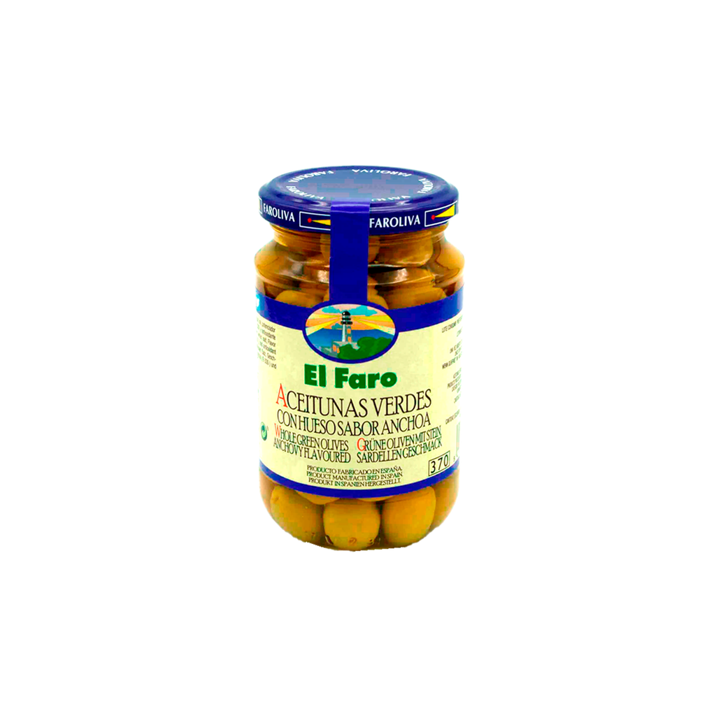 CAJA 12 UND ACEITUNA MANZANILLA FCO 370 G EL FARO