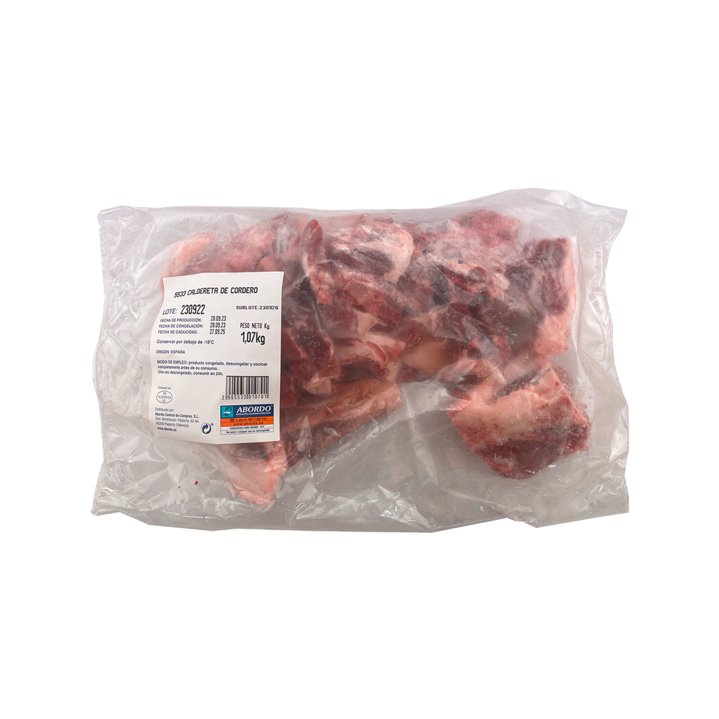 KG 5 CALDERETA DE CORDERO (TROZOS)