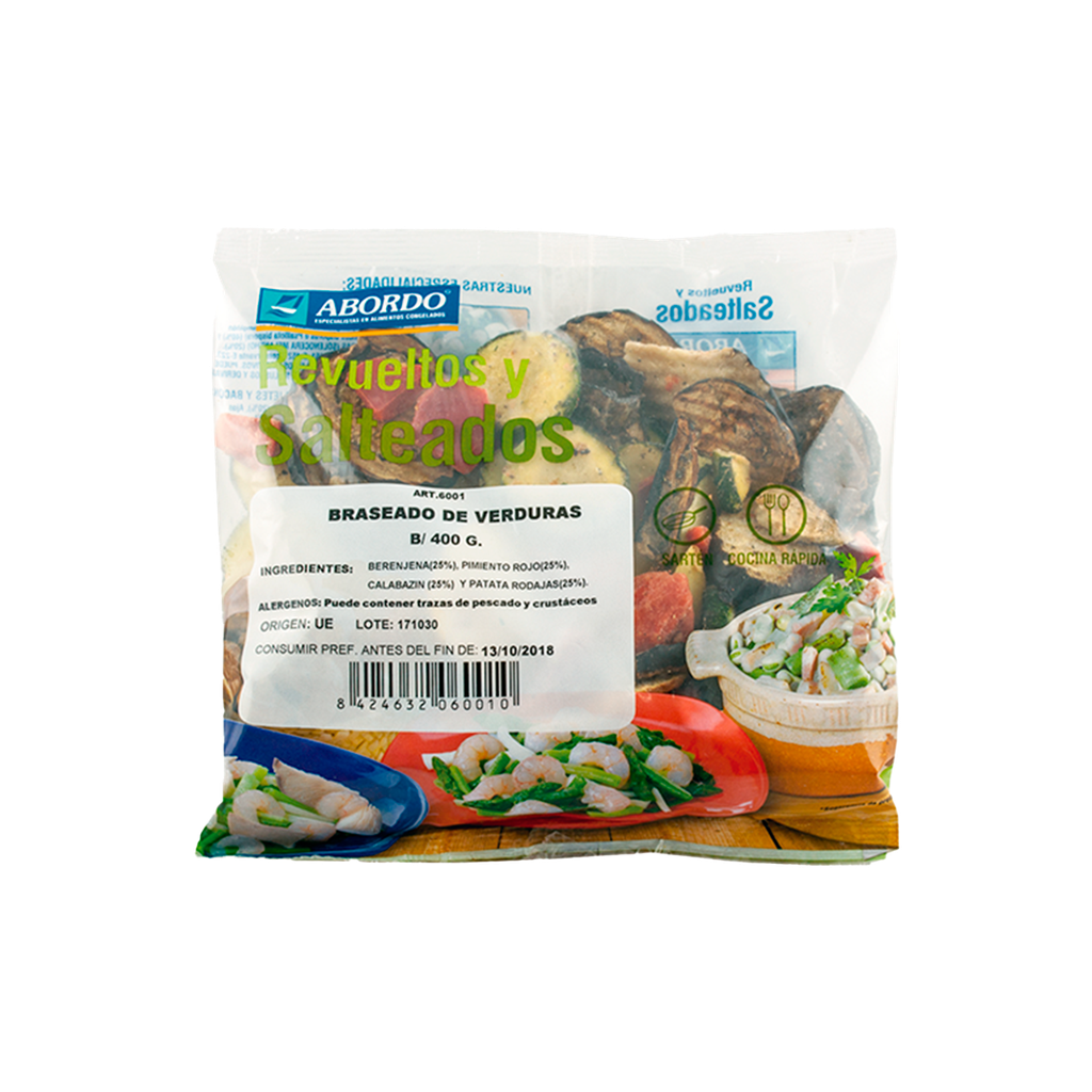 UND 14 BRASEADO DE VERDURAS BOLSA 400 GRM