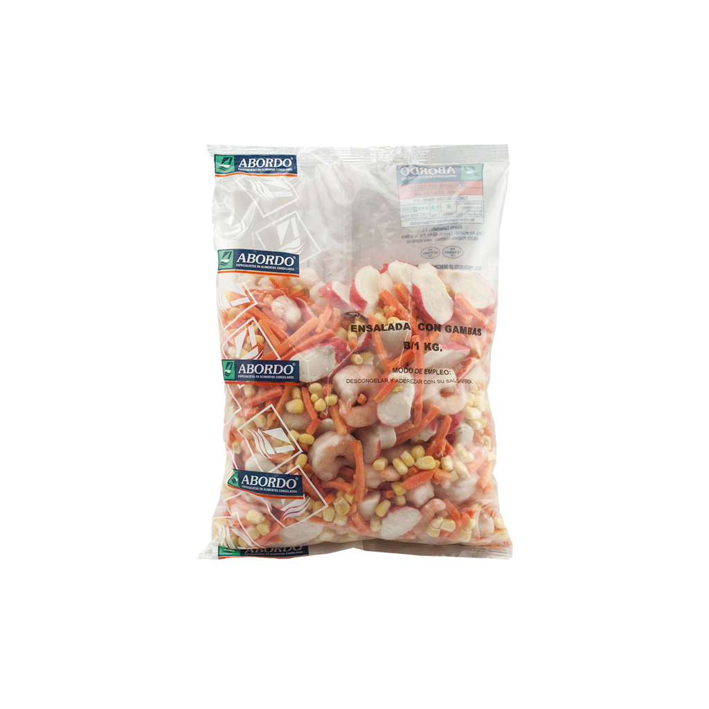 UND 6 ENSALADA CON GAMBAS 1KG