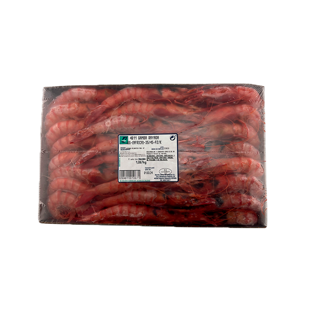 KG 1.15 APROX GAMBAS RAYADAS GIGANTES (AFRICA) (35/45 PZAS/KG)