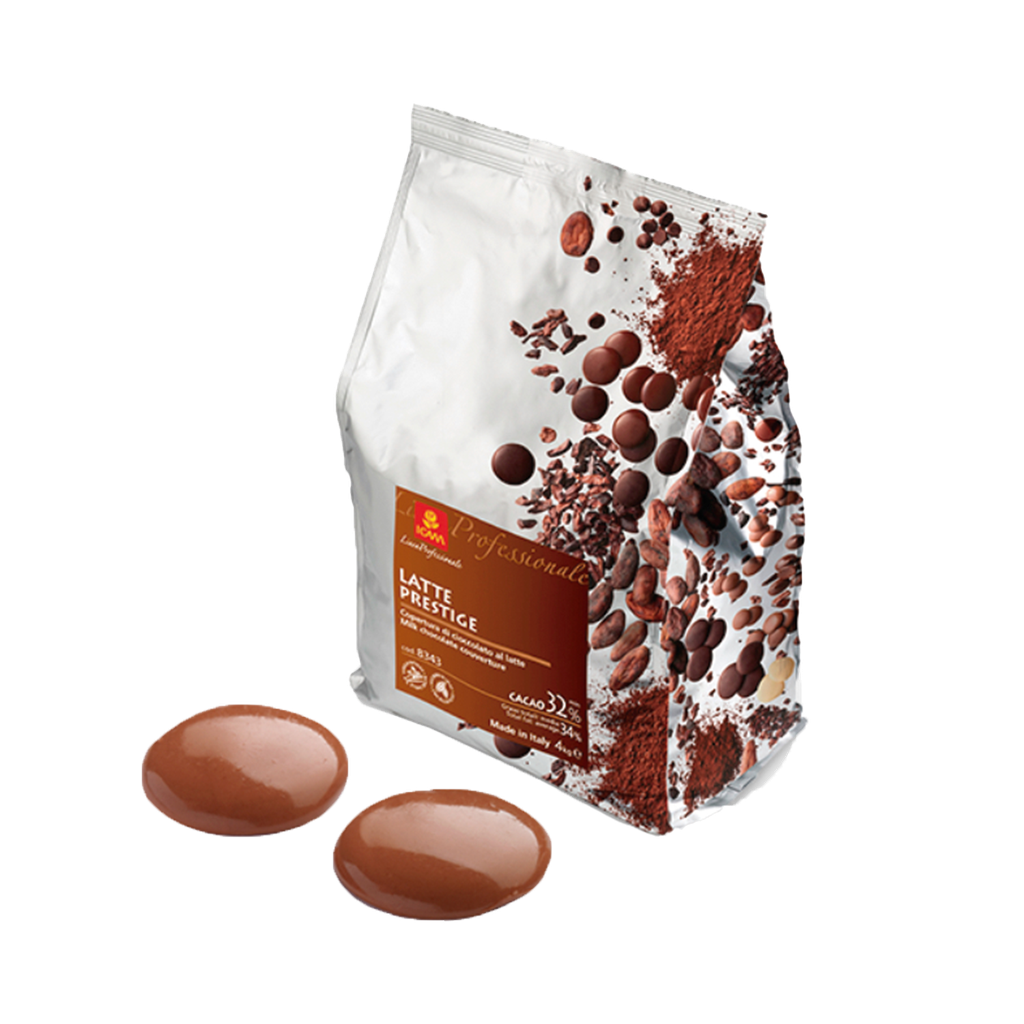 UND 3 CHOCOLATE COBERTURA CACAO 32% CON LECHE ICAM BOLSA 4 KG