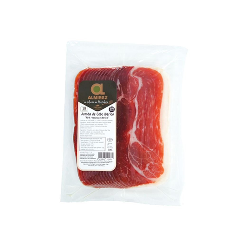 UND 6 PALETA CEBO IBERICA LONCHEADA ALMIREZ BANDEJA 300 GR