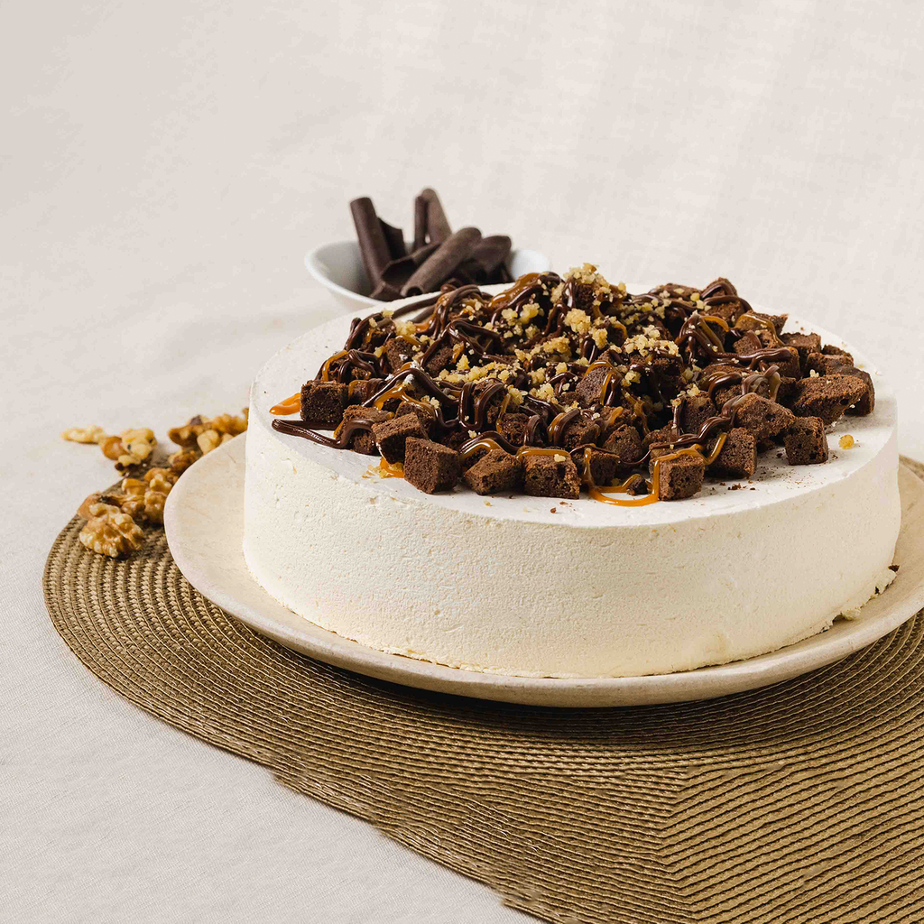 UND 1 TARTA BROWNIE Y VANILLA  1.7KG (14/16 RACIONES)