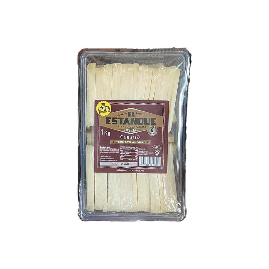 UND 4 QUESO OVEJA CURADO CUÑAS BANDEJA 1 KG 80/85 UD CAMEROS