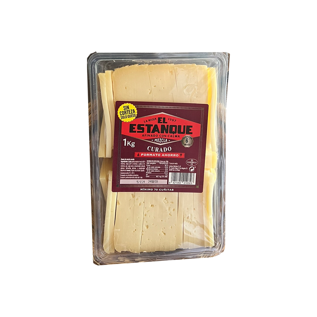 UND 3 QUESO MEZCLA CURADO CUÑAS BANDEJA 1 KG CAMEROS