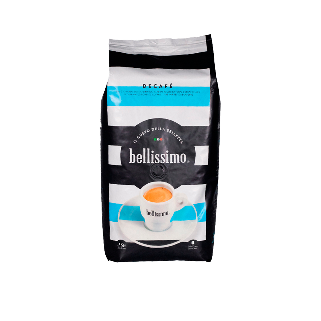 UND 10 CAFE BELLISSIMO DECAFE COFFEE GRANO 1 KG