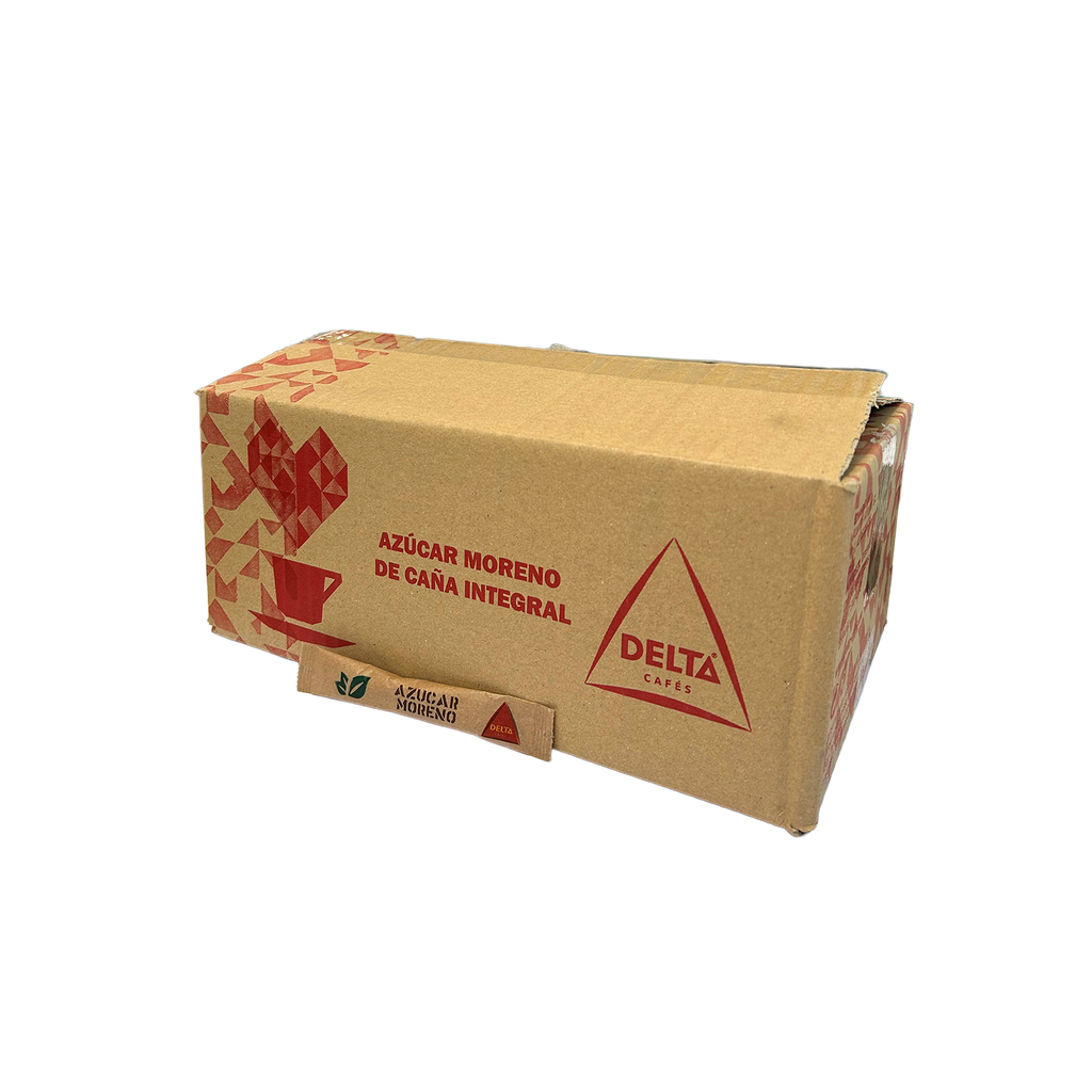 CAJA AZUCAR MORENO DELTA 300 STICK X 7 GR