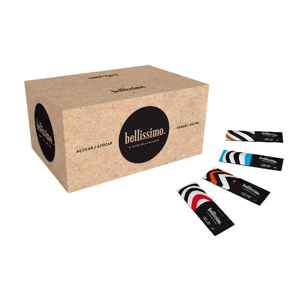 CAJA AZUCAR BELLISIMO 500 STICK 3 GR
