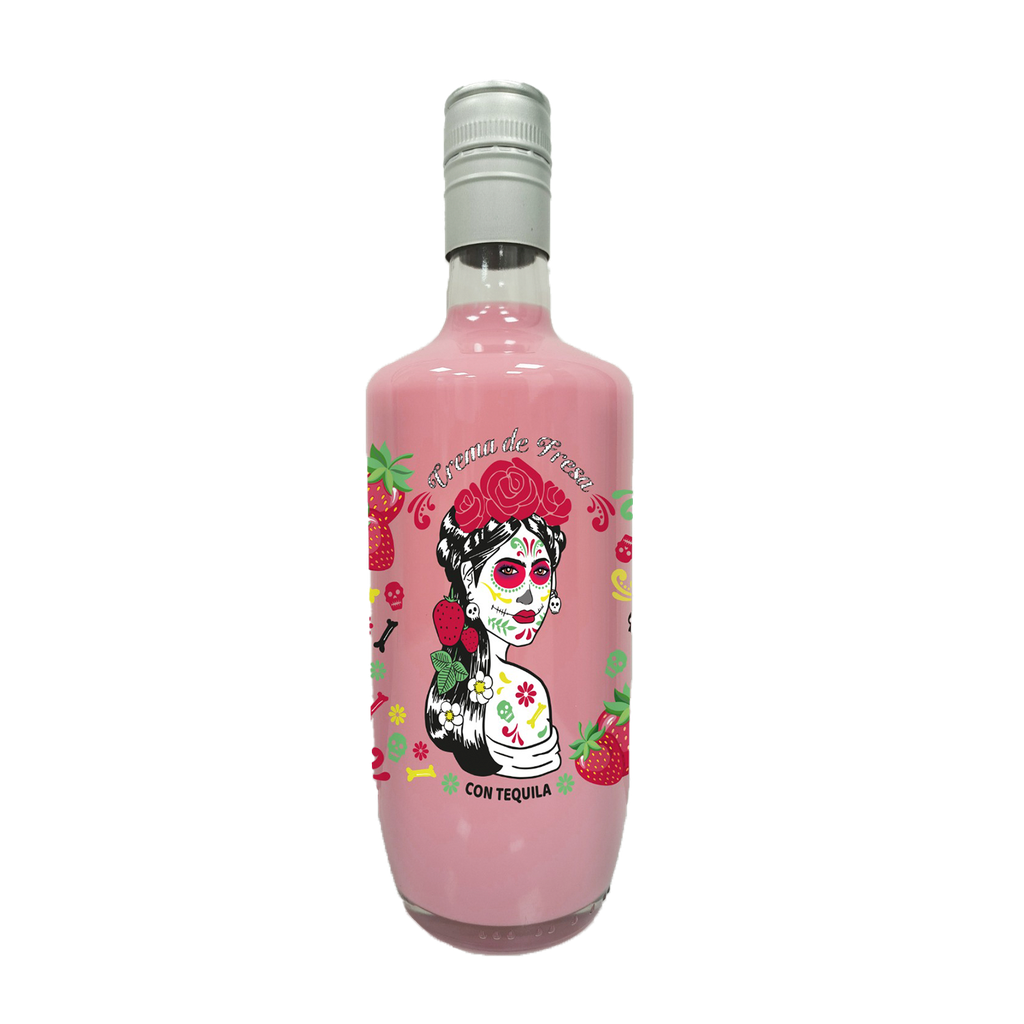 UND 6 LICOR CREMA DE FRESA CON TEQUILA BRISAMAR 70 CL