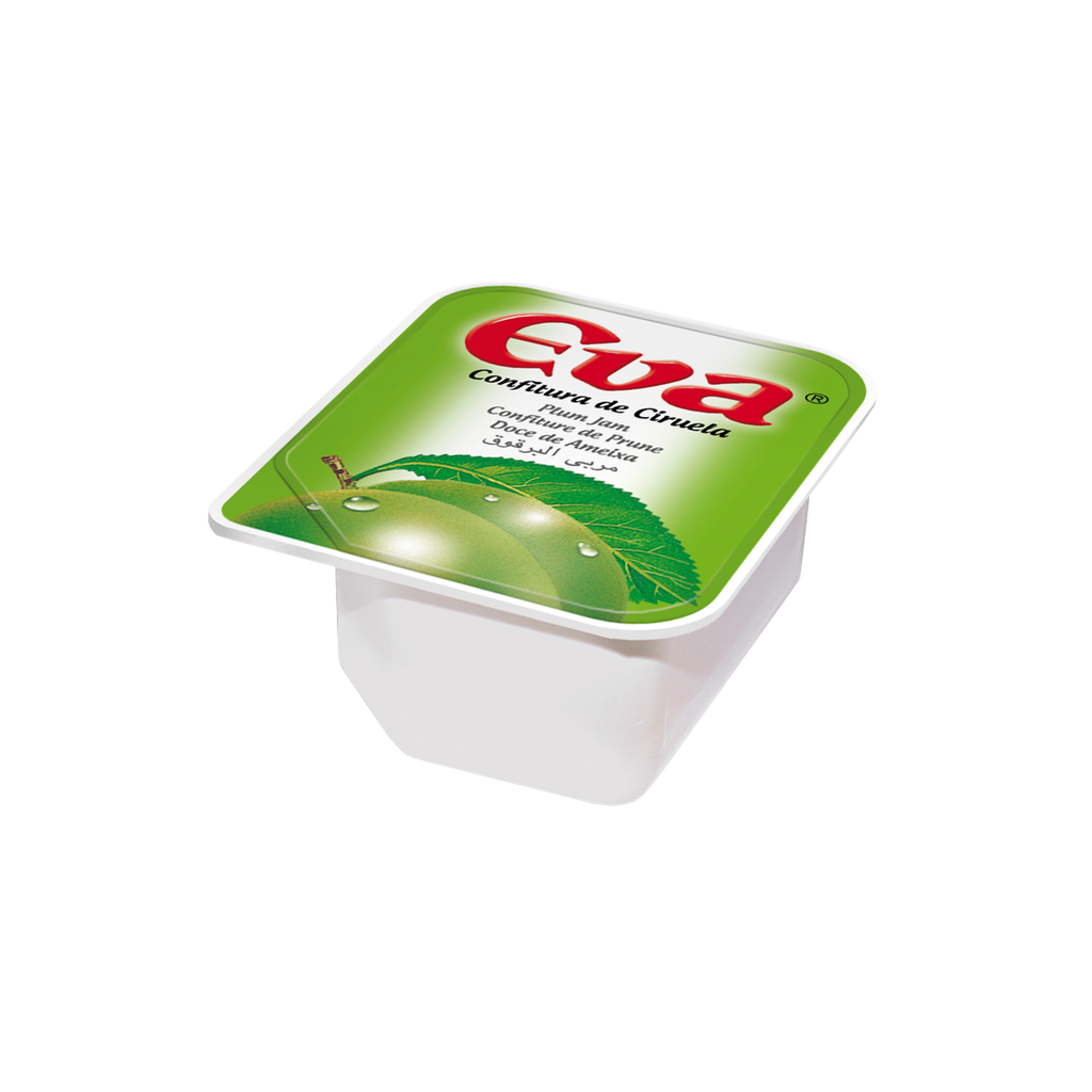 CAJA MERMELADA CIRUELA MONODOSIS EVA 80X20 GR