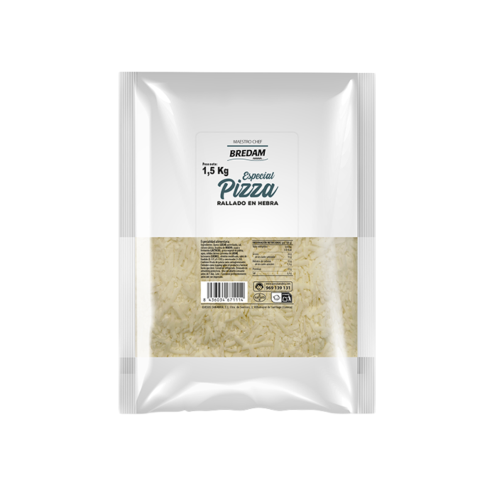 UND 4 QUESO ESPECIAL PIZZA HEBRA BREDAM 1,5 KG