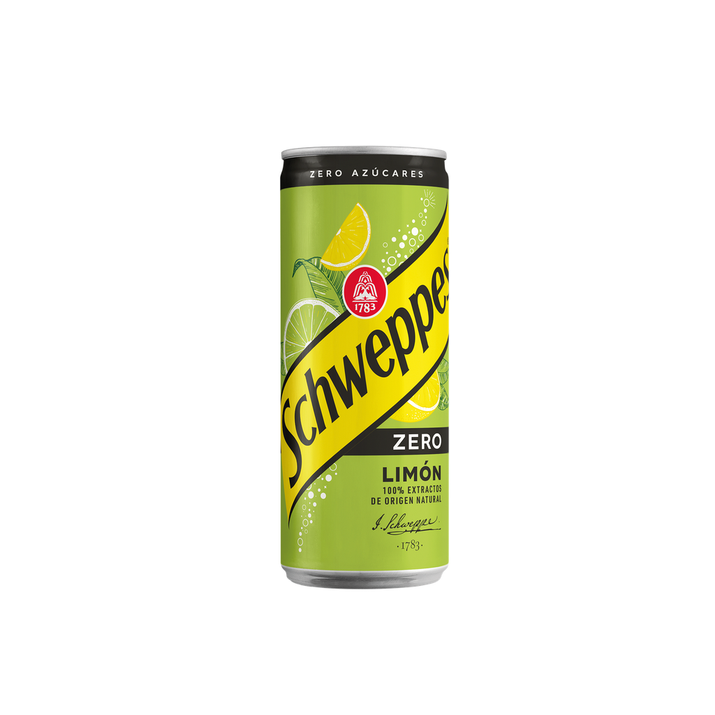 CAJA 24 SCHWEPPES LIMON ZERO LATA 330 CL (50-65)