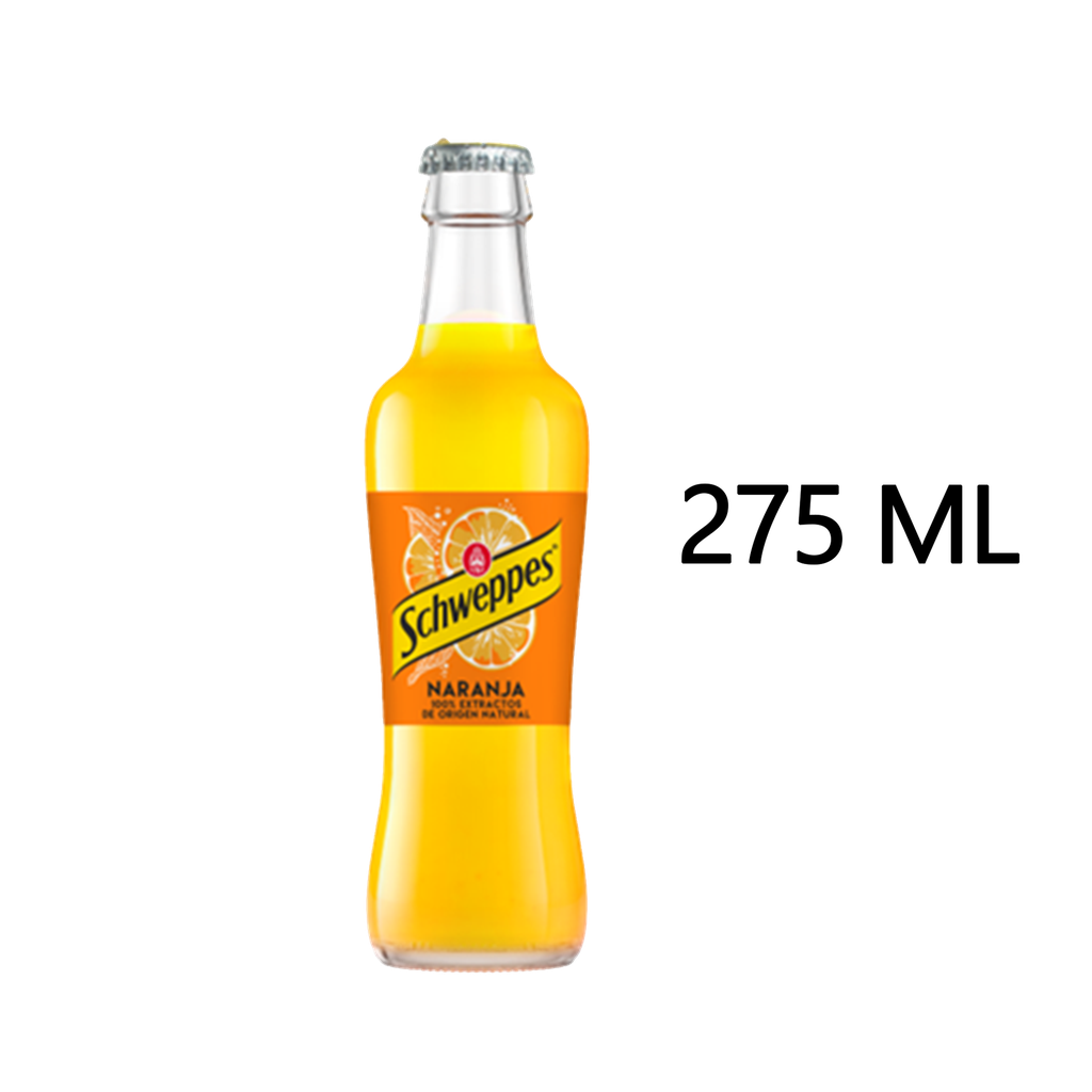 CAJA 24 UND SCHWEPPES NARANJA CL RET 275 ML
