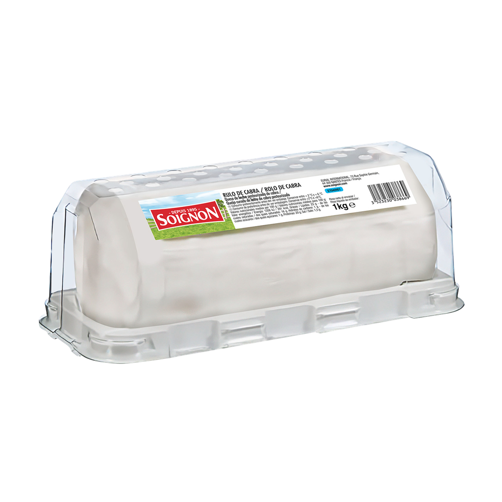 UND 1 QUESO RULO DE CABRA MADURADO SOIGNON CARCASA 1 KG