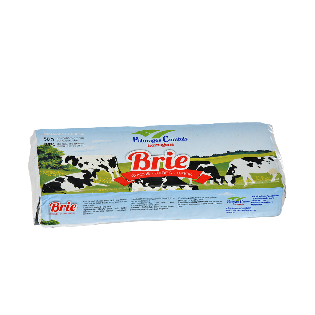 UND 3 QUESO BRIE 25% MG BARRA 1,2 KG PATURAGE COMTOIS